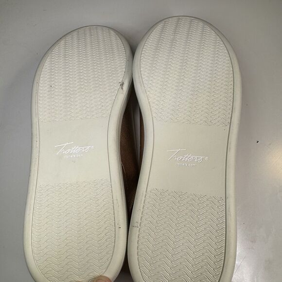 Trotters Anika Womens Pink Metallic Leather COMFORT Lifestyle Sneakers Shoes 10M - Picture 7 of 9